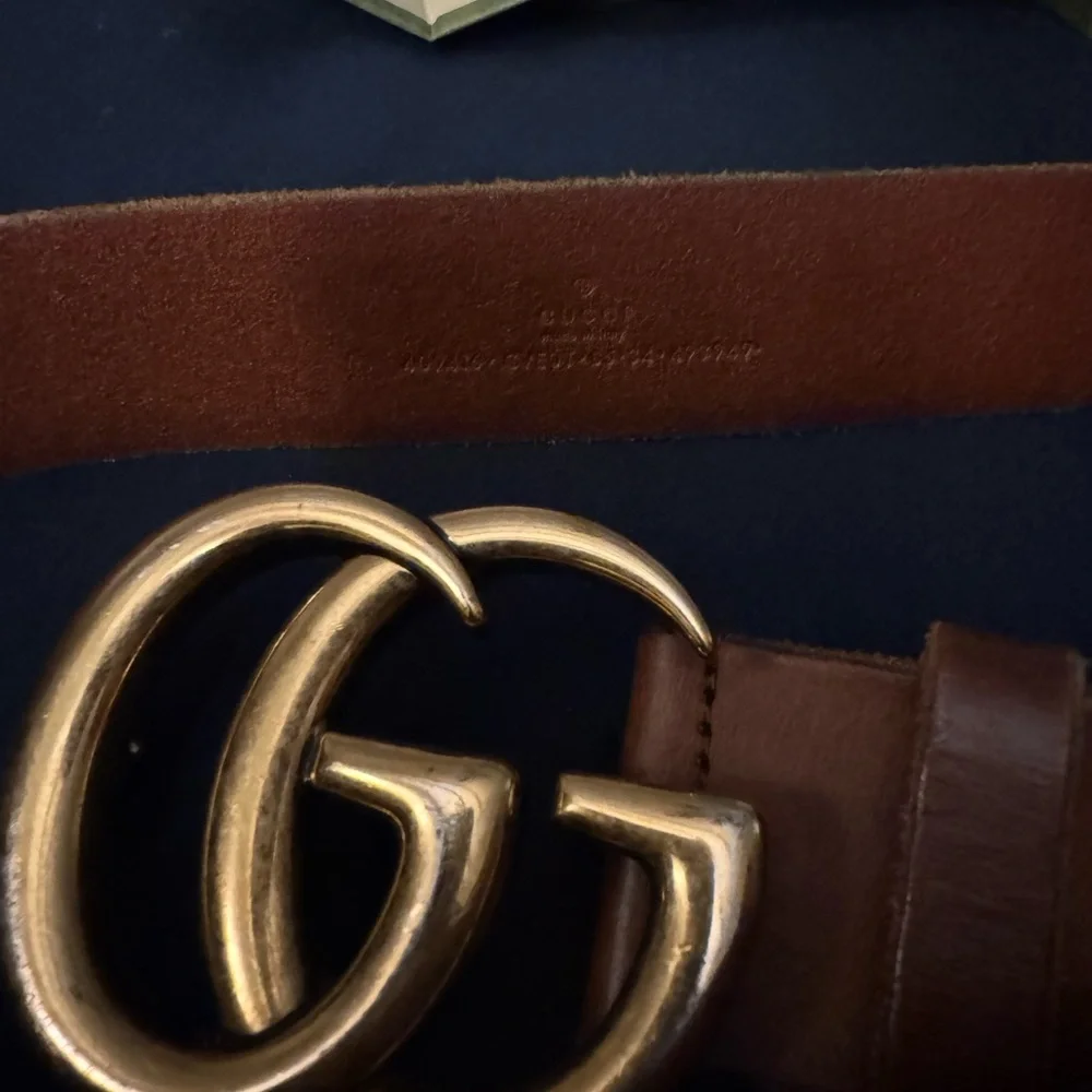 Gucci-GG MARMONT WIDE BELT Brown - Picture 4 of 6